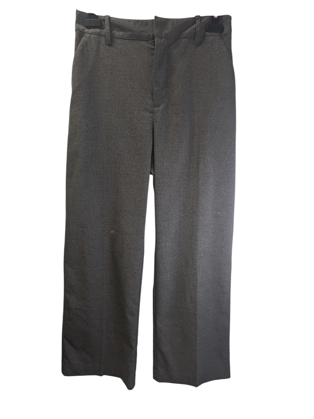 GAP Wide Leg Dress Pants in Charcoal Gray Elastic Waist In Back Size 8 2024 Fall